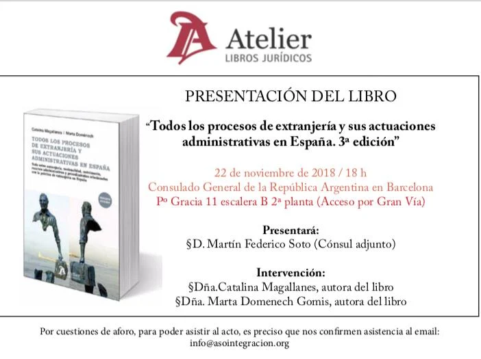 Presentacion libro Consulado Argentina en Barcelona